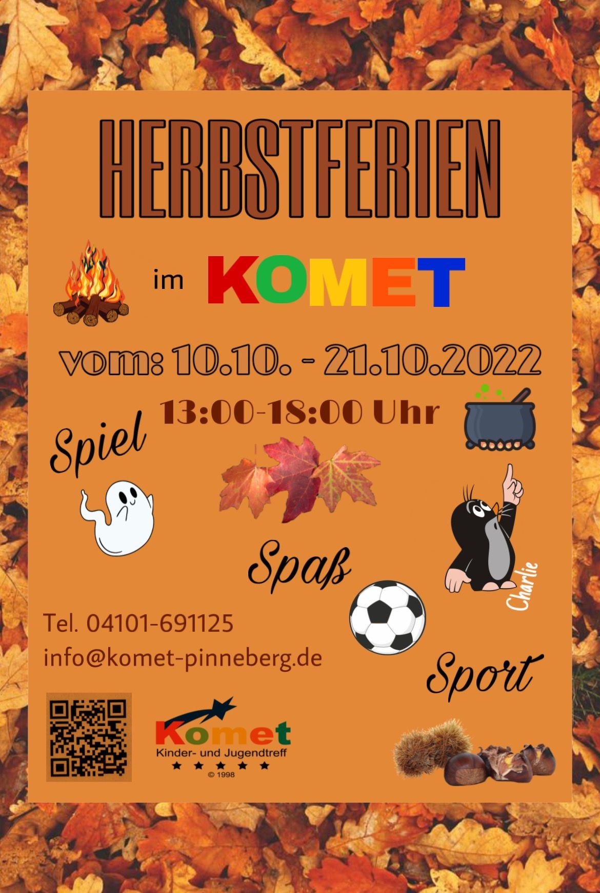 HERBSTFERIEN Im KOMET Kinder Und Jugendtreff Komet
